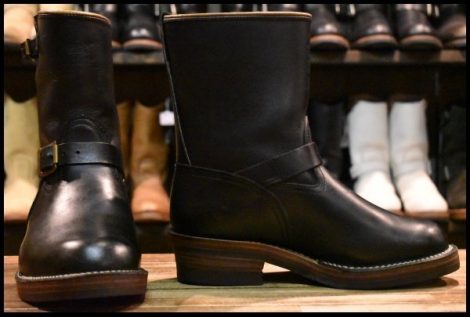 【9? 良品 SCARECROW別注】WESCO ウエスコ カスタムボス ブラック 黒 ビブラム700ダブルミッド スケアクロウ ブーツ HOPESMORE