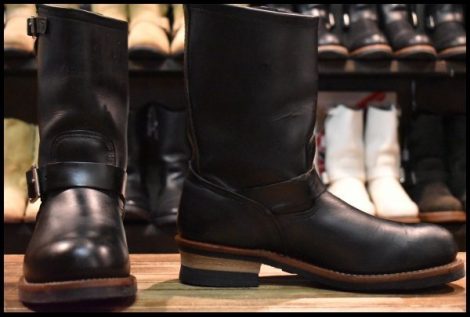【9D 良品 11年】レッドウィング 2268 エンジニア 黒 ブラッククローム スチールトゥ ブーツ redwing HOPESMORE