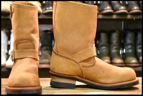 【8D 未使用 11年】レッドウィング 8178 スエード エンジニア 茶 ミュールスキナー ブラウン ブーツ 8268 redwing HOPESMORE