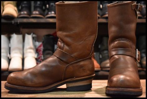 【7.5D 良品 2ND PT99刺繍】レッドウィング 8272 エンジニア 茶 ベルバリタン スチールトゥ ブーツ redwing HOPESMORE