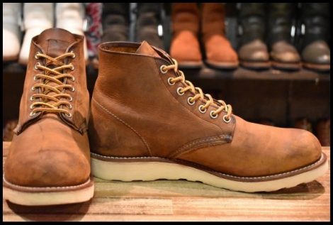 【8.5D 良品 14年】レッドウィング 9111 アイリッシュセッター 茶 カッパー ラフ＆タフ プレーントゥ 編み上げ ブーツ redwing HOPESMORE