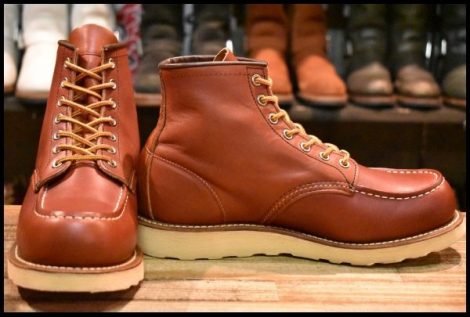 【7.5E 美品 16年】レッドウィング 8875 アイリッシュセッター 赤茶 オロラセット モックトゥ 編み上げ ブーツ redwing HOPESMORE
