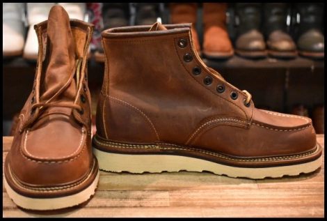 【7.5D 未使用 09年】レッドウィング 1907 アイリッシュセッター 茶 カッパー ラフ＆タフ モックトゥ ブーツ redwing HOPESMORE
