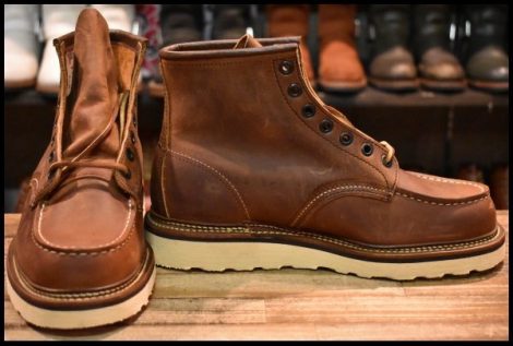 【7.5D 未使用 09年】レッドウィング 1907 アイリッシュセッター 茶 カッパー ラフ＆タフ モックトゥ ブーツ redwing HOPESMORE