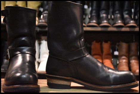 【10D 良品 06年】レッドウィング 2268 エンジニア 黒 ブラッククローム スチールトゥ ブーツ redwing HOPESMORE