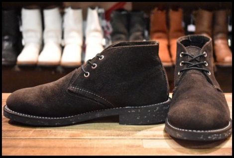 【9D 良品 11年 カスタム】レッドウィング 3147 黒スエード チャッカ ブラック ラフアウト 短靴 nonnative ブーツ redwing HOPESMORE