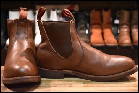【9E 良品 07年】レッドウィング 8192 チェルシー サイドゴア 茶 ブラウン ベルバブーマー ブーツ redwing HOPESMORE