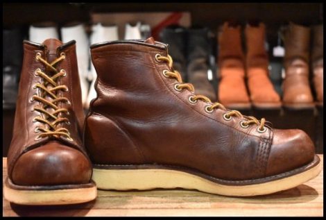 【8D ジャンク 05年】レッドウィング 8815 モンキー 茶 ブラウン ホーウィン クロムエクセル LTT レースアップ ブーツ redwing HOPESMORE