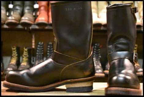 【7.5D 良品 16年】レッドウィング 9268 エンジニア 黒 ブラック クローンダイク スチールトゥ ブーツ redwing HOPESMORE