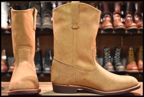 【9.5E 箱付 未使用 25年】レッドウィング 8060 スエード ペコス ホーソーン ミュールスキナー 8156 ブーツ redwing pecos HOPESMORE