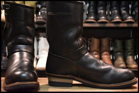 【10D 良品 PT99刺繍】レッドウィング 8270 ナイフポケット エンジニア 黒 ブラック スチールトゥ ブーツ 2268 redwing HOPESMORE