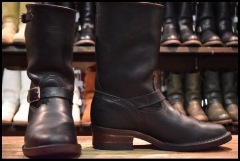 【9E 良品 10年】WESCO ウエスコ ナローボス 7710 ブラック 黒 エンジニア ビブラム700シングル ブーツ HOPESMORE