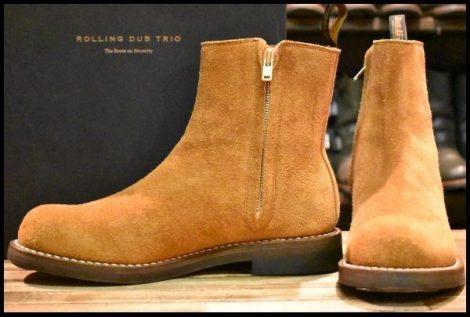 【8.5 美品】Rolling dub trio ローリングダブトリオ RDT-A14 CASPER キャスパー ダークベージュ ラフアウト ブーツ HOPESMORE