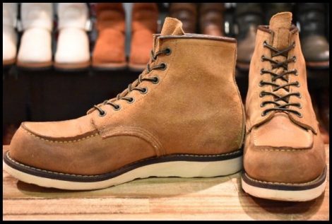【9E 良品 19年】レッドウィング 8861 アイリッシュセッター ホーソーン ミュールスキナー ラフアウト 茶 ブーツ redwing HOPESMORE