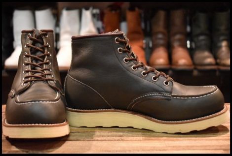 【7.5E 良品 犬タグ 98年】レッドウィング 8180 アイリッシュセッター 緑 カンガタン グリーン レースアップ ブーツ redwing HOPESMORE