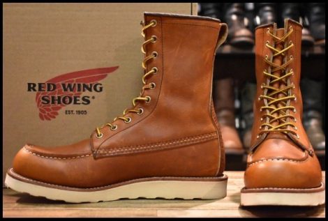 【8.5D 箱付 美品 17年】レッドウィング 877 ロング アイリッシュセッター 茶 オロレガシー レースアップ ブーツ redwing HOPESMORE