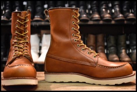 【8.5D 箱付 美品 17年】レッドウィング 877 ロング アイリッシュセッター 茶 オロレガシー レースアップ ブーツ redwing HOPESMORE