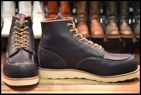 【10.5E 美品 18年】レッドウィング 8859 アイリッシュセッター ネイビーポーテージ 青 モックトゥ 8853 ブーツ redwing HOPESMORE