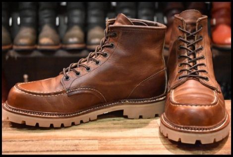 【9.5D 良品 22年 カスタム】レッドウィング 1907 アイリッシュセッター 茶 カッパー ラフ＆タフ モックトゥ ブーツ redwing HOPESMORE