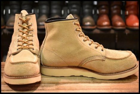 【8.5E 良品 旧羽タグ 95年】レッドウィング 8173 スエード アイリッシュセッター タン ラフアウト ビンテージ ブーツ HOPESMORE