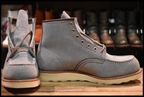 【9D 箱付 未使用 24年】レッドウィング 8800 アイリッシュセッター ダスティブルー ラフアウト ブルー ブーツ redwing HOPESMORE