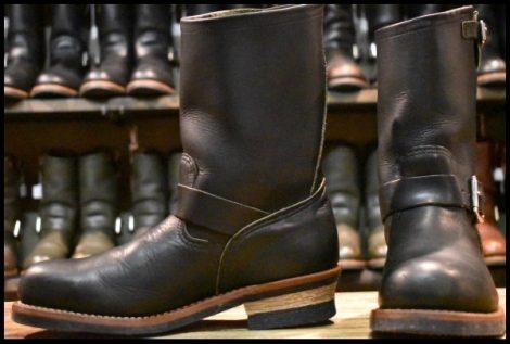 【8D 良品 11年】レッドウィング 9085 エンジニア 黒 ブラック ハーネス スチールトゥ 2268 ブーツ redwing HOPESMORE