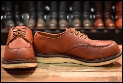 【7D 中古 11年】レッドウィング 8103 オックスフォード 赤茶 オロラセット モックトゥ ローカット 短靴 ブーツ redwing HOPESMORE