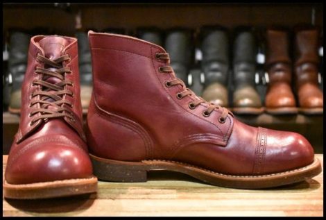 【8.5D 美品 15年】レッドウィング 8012 アイアンレンジ マンソン バーガンディ セトラー キャップトゥブーツ redwing HOPESMORE