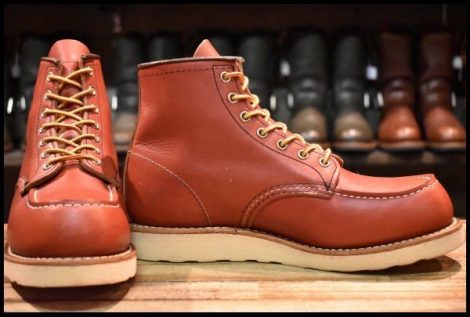 【8.5E 美品 犬タグ復刻 19年】レッドウィング 8875 アイリッシュセッター 赤茶 オロラセット モックトゥ ブーツ redwing HOPESMORE