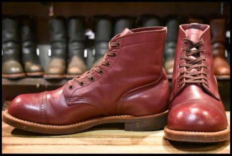 【8.5D 美品 15年】レッドウィング 8012 アイアンレンジ マンソン バーガンディ セトラー キャップトゥブーツ redwing HOPESMORE