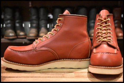 【8.5E 美品 犬タグ復刻 19年】レッドウィング 8875 アイリッシュセッター 赤茶 オロラセット モックトゥ ブーツ redwing HOPESMORE