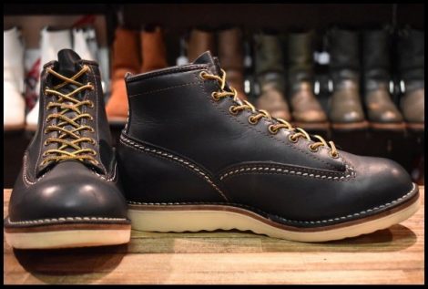 【8.5E 箱付 良品 14年】WESCO ウエスコ ジョブマスターLTT ブラック 黒 ビブラム1010シングル レースアップ 編み上げ ブーツ HOPESMORE