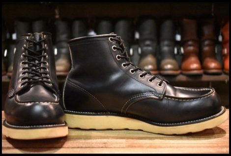 【10D 良品 羽タグ 99年】レッドウィング 8130 アイリッシュセッター 黒 ブラッククローム モックトゥ 8179 ブーツ redwing HOPESMORE