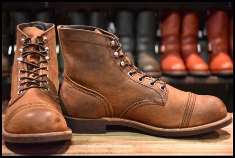 【7D 良品 23年】レッドウィング 8085 アイアンレンジャー カッパーラフ＆タフ アイアンレンジ 編み上げ ブーツ redwing HOPESMORE