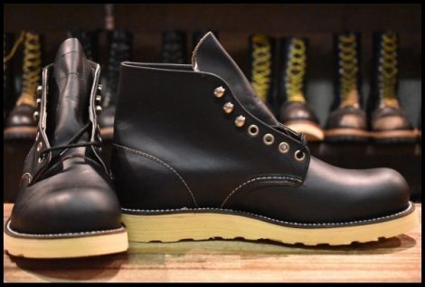 【7.5D 箱付 DEAD 犬タグ 98年】レッドウィング 8165 アイリッシュセッター 黒 ブラッククローム プレーントゥ ブーツ redwing HOPESMORE