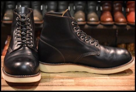 【8.5D 良品 19年】レッドウィング 9870 アイリッシュセッター ブラック クローンダイク 黒 プレーントゥ ブーツ redwing HOPESMORE