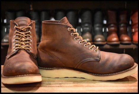 【9D 良品 11年】レッドウィング 9111 アイリッシュセッター カッパーラフ＆タフ ブラウン 茶 レースアップ ブーツ redwing HOPESMORE