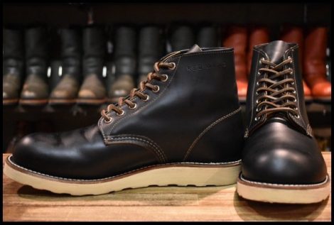 【9.5D 美品 18年】レッドウィング 9870 アイリッシュセッター ブラック クローンダイク 黒 プレーントゥ ブーツ redwing HOPESMORE