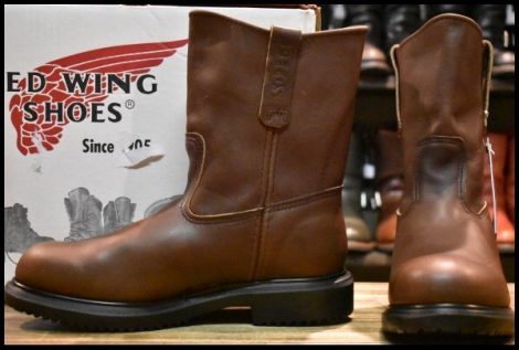 【8.5EEE 箱付 未使用 06年】レッドウィング 8242 ペコス ブラウン ブーツ 1155 redwing pecos スーパーソール HOPESMORE