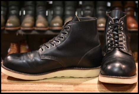【8.5D 良品 19年】レッドウィング 9870 アイリッシュセッター ブラック クローンダイク 黒 プレーントゥ ブーツ redwing HOPESMORE