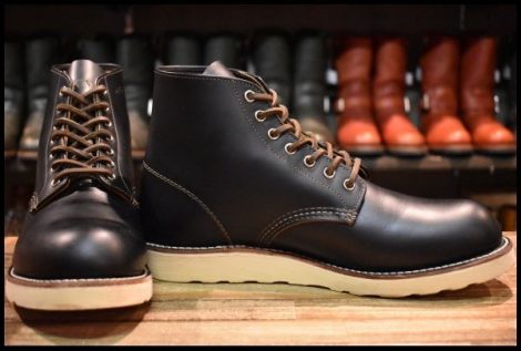 【9.5D 美品 18年】レッドウィング 9870 アイリッシュセッター ブラック クローンダイク 黒 プレーントゥ ブーツ redwing HOPESMORE