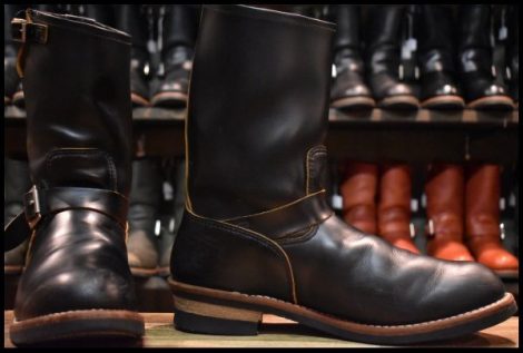 【13D 良品 25年】レッドウィング 2966 ブラック クローンダイク エンジニア 茶芯 黒 ブーツ redwing 9268 HOPESMORE