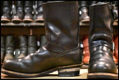 【10.5D 良品 06年】レッドウィング 2268 エンジニア 黒 ブラッククローム スチールトゥ ブーツ redwing HOPESMORE