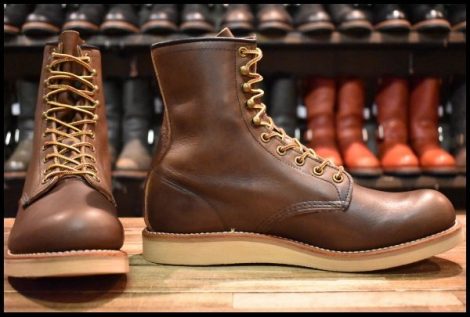 【9D 箱付 美品 10年】レッドウィング 2941 ブラウン プレーントゥ 茶 レースアップ ロング 編み上げ ブーツ redwing 2940 HOPESMORE