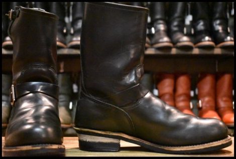 【10.5D 良品 06年】レッドウィング 2268 エンジニア 黒 ブラッククローム スチールトゥ ブーツ redwing HOPESMORE
