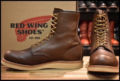 【9D 箱付 美品 10年】レッドウィング 2941 ブラウン プレーントゥ 茶 レースアップ ロング 編み上げ ブーツ redwing 2940 HOPESMORE