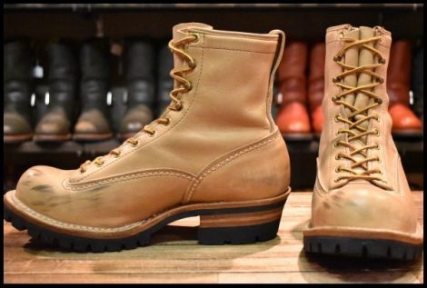 【8.5E 良品 00年】WESCO ウエスコ ジョブマスターLTT バーラップ ビブラム100シングル ブーツ HOPESMORE