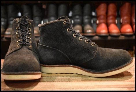【7.5D 箱付 良品】WESCO ウエスコ カスタムジョブマスター 黒 ブラックラフアウト ビブラム1010 レースアップ ブーツ HOPESMORE