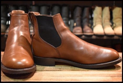 【9D 箱付 美品 16年】レッドウィング 9078 Mil-1 Congress Boots チークフェザーストーン サイドゴア ブーツ ミルワン HOPESMORE