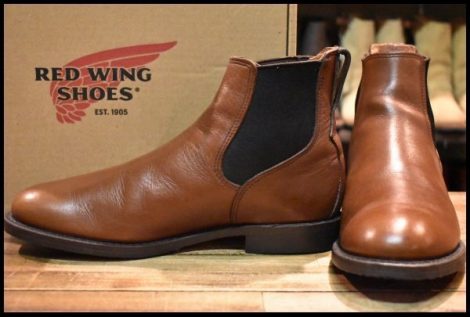 【9D 箱付 美品 16年】レッドウィング 9078 Mil-1 Congress Boots チークフェザーストーン サイドゴア ブーツ ミルワン HOPESMORE